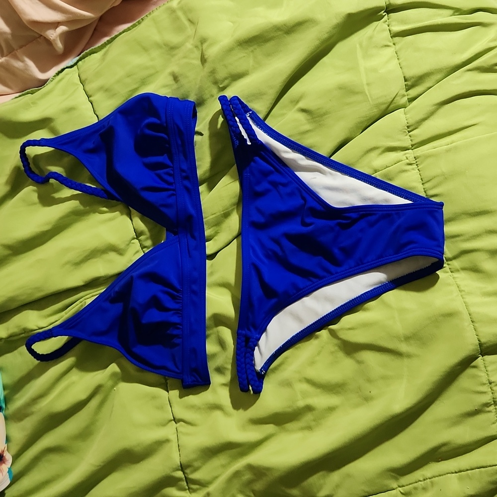Blue bikini